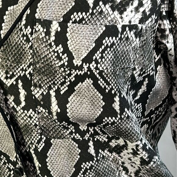 NWT Rag and Bone Snake Print Silk Blouse - Picture 6 of 9